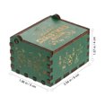 thumbnail image 2 of Funny Mini Christmas Chest Style Music Box Musical Box Christmas Gift Decoration (Green), 2 of 9