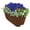 Brown, variant on Bloomers Railing Planter with Drainage Holes, 24” Wide, Outdoor Balcony Flower Pot, Weather-Resistant Patio Decor, Cobalt Blue