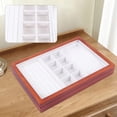 thumbnail image 6 of Maple Brown Multi Function Wooden Jewelry Organizer Box, 6 of 8