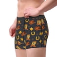 thumbnail image 3 of JUNZAN Wild West Golden Horseshoe Mens Underwear Boxer Briefs for Men’s-XX-Large, 3 of 7