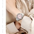 thumbnail image 4 of Binbond Reloj de Pulsera Casual de Cuarzo para Mujer con Eslabones de Acero Inoxidable, Multicolor, 4 of 8
