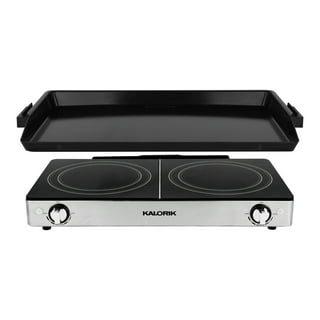 DOBADN Stainless Steel Double Burner Griddle, 18'' x 11.5'' Grill Skillet  for Medium or Low Heat Double Burner Gas Grill, Double Burner Electric  Stovetop - Yahoo Shopping