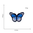 thumbnail image 3 of Parches de mariposa de hierro en parches de apliques bordados de mariposa compatibles con artes artesanales o decoración de bricolaje camiseta chaqueta zapatos bolsas parche de reparación ( Afortunado Sencillez, 3 of 5