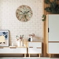 thumbnail image 2 of Wall Clock Tropical Palm Tree Clocks PVC Silent Non-Ticking Battery Operated Brown Graffiti Coastal Island Round Clock for Home Living Room Kitchen Bedroom Office School Wall Decor 12 Inch, 2 of 9
