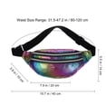 thumbnail image 2 of TABLZONE 2-Pack Oxford Cloth Fanny Pack for Women, Lightweight Crossbody Waist Bag for Outdoor Travel, Hiking, Walking, 2 of 8