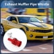 thumbnail image 3 of Silenciador de escape Turbo Sound Unique Bargains, silbato de tubo trasero XL para coche y motocicleta, generador de rugido de aluminio rojo, 1 juego, 3 of 7