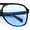 Black - Blue, variant on Mens Iconic Large Tear Drop Racer Plastic Fashion Sunglasses Black - Beige