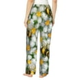 thumbnail image 3 of Kll Womens Bees And Flower Print Pajama Pants Soft Pajama Bottoms For Women Cozy Lounge Pants, 3 of 9