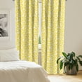 thumbnail image 3 of Ambesonne Modern Window Curtains, Pineapple Fruit, Each 28" W x 63" L, White and Yellow, 3 of 5