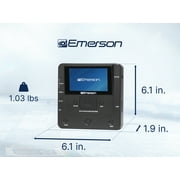 Emerson EMT-1200 Multi Function Media Recorder with LCD Screen, Black