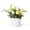 White-yellow, variant on Garvee Real Touch Artificial Tulips in Ceramic Pot – 10 Lifelike PU Stems – Elegant Faux Flower Centerpiece for Home, Wedding, Table & Easter Décor – Ideal Gift – Color: Rose Red