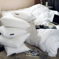 thumbnail image 5 of Lincove 600 Thread Count 800 Fill Power White Sateen Down Comforters, Queen, Soft & Lightweight, 5 of 12