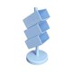 thumbnail image 5 of Portalápices Organizador de escritorio Portalápices Organizador de pinceles de maquillaje para lápices Azul, 5 of 9