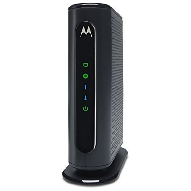 Motorola 8x4 Cable Modem, 343 Mbps DOCSIS 3.0, Certified by Comcast  XFINITY, Time Warner Cable, Cox, BrightHouse, and More (No Wireless), Black  (New Open Box) - Walmart.com