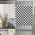 thumbnail image 4 of White and Black Plaid Dishwasher Magnet Cover Magnetic Dishwasher Door Refrigerator Sticker Home Decorative Art Kitchen Panel Decal 23x26 Inch, 4 of 6