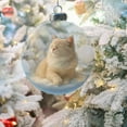 thumbnail image 4 of Cute Cat Christmas Glass Ornaments,Tabletop Ornaments for Christmas Tree,Xmas Tree Kitten Ball Ornament Holiday Decor for Cat Lovers,Xmas Home Party Centerpiece Mantel, Fall Winter Home Decor, 4 of 9
