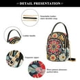 thumbnail image 4 of FORMRS Crossbody Bag for Women Quilted Travel Shoulder Cell Phone Purse with Chain Strap Handbag, Colorful Floral Pattern, 4 of 7