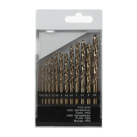 

Twisted Drill Bit M35 HSS-CO Drill Bit HSS-CO High Speed Steel Engineering For Home DIY General Construction Drilling