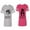 Men Heather / Women Pink, variant on Beast Beauty Matching Couple Cotton Jerseys (Men Heather / Women Black) (Men S / Women S)