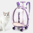 thumbnail image 5 of HLONK New Pet Luggage Transparent Bag Trolley Box Large Capacity Pet Cart Large Capacity Pet Cart Trolley Box  Newly Designed Transparent Pet Luggage Bag, 5 of 5