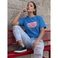thumbnail image 2 of Kawaii One In A Melon Watermelon Graphic Women Royal Blue T-Shirt, Female Medium, 2 of 4