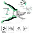 thumbnail image 3 of 2PCS Pruning Shears Set Garden Tools Premium Antiskid Stainless Steel Floral Shears Thickened Pruner for Flowers Branches Leaves (green), 3 of 6