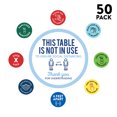 thumbnail image 2 of Koyal Wholesale Restaurant This Table Is Not In Use To Ensure Social Distancing, Thank You For Your Business Sign, 50-Pk, 2 of 5