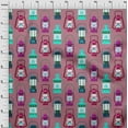thumbnail image 4 of oneOone Rayon Pink Fabric Retro Lantern Sewing Material Print Fabric By The Yard 56 Inch Wide, 4 of 5
