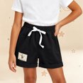 thumbnail image 2 of Atogsazn Toddler Baby Boys Jogger Shorts Kids Casual Jogger Athletic Short Pants Gym Trouser with Pocket Black 3-4 Years Fashion, 2 of 7