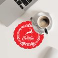thumbnail image 5 of Christmas Coaster, Wine Cup Coaster, Holiday Tea Coaster, Festive Table Mat, Xmas Party Supplies, Holiday Home Decor, Restaurant Christmas Decor, Seasonal Drinkware Accessory, 5 of 6
