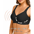 thumbnail image 5 of Finetoo Womens Wireless Jelly Bra Plus Size Supportive Seamless Bras Full Coverage Push Up Comfortable No Underwire Tshirt Bralette, 5 of 6