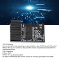 thumbnail image 3 of TPM2.0 Remote Card, TPM2.0 Encryption Security Module 14-1 Pin Replacement LPC 2.54mm Pitch Secure Storage Motherboard Accessory  for PC for  10 11, 3 of 7