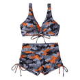 thumbnail image 2 of Women's Bikini Set Printed Two Piece Fashion Sexy Swimsuit with Removable Bra Pads No Underwire for Beach Vacation,Light Brown,M, 2 of 5
