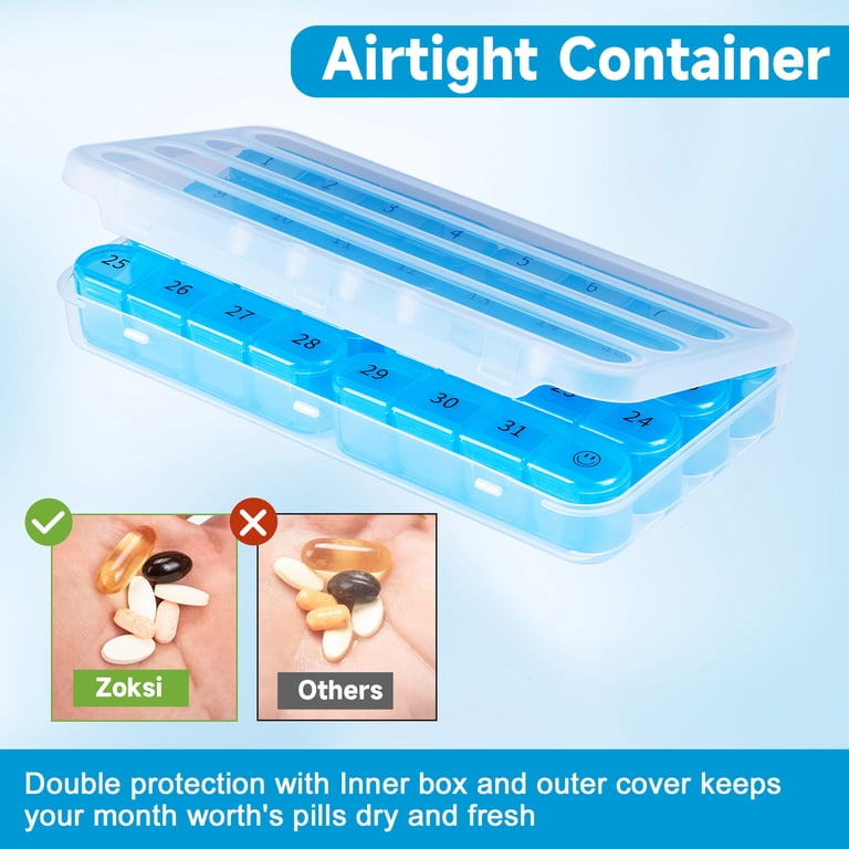 Apenu Monthly Pill Organizer, 32 Compartments, 30-Day photo 7
