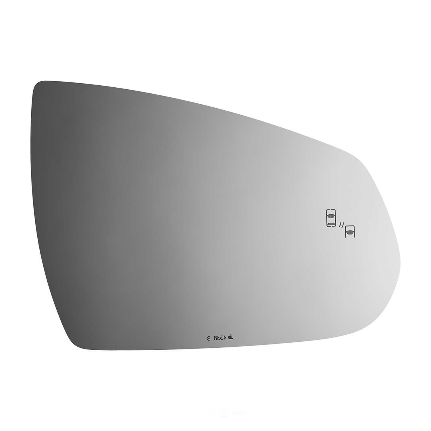 Burco Side View Mirror Replacement Glass - Clear Glass - 4338B