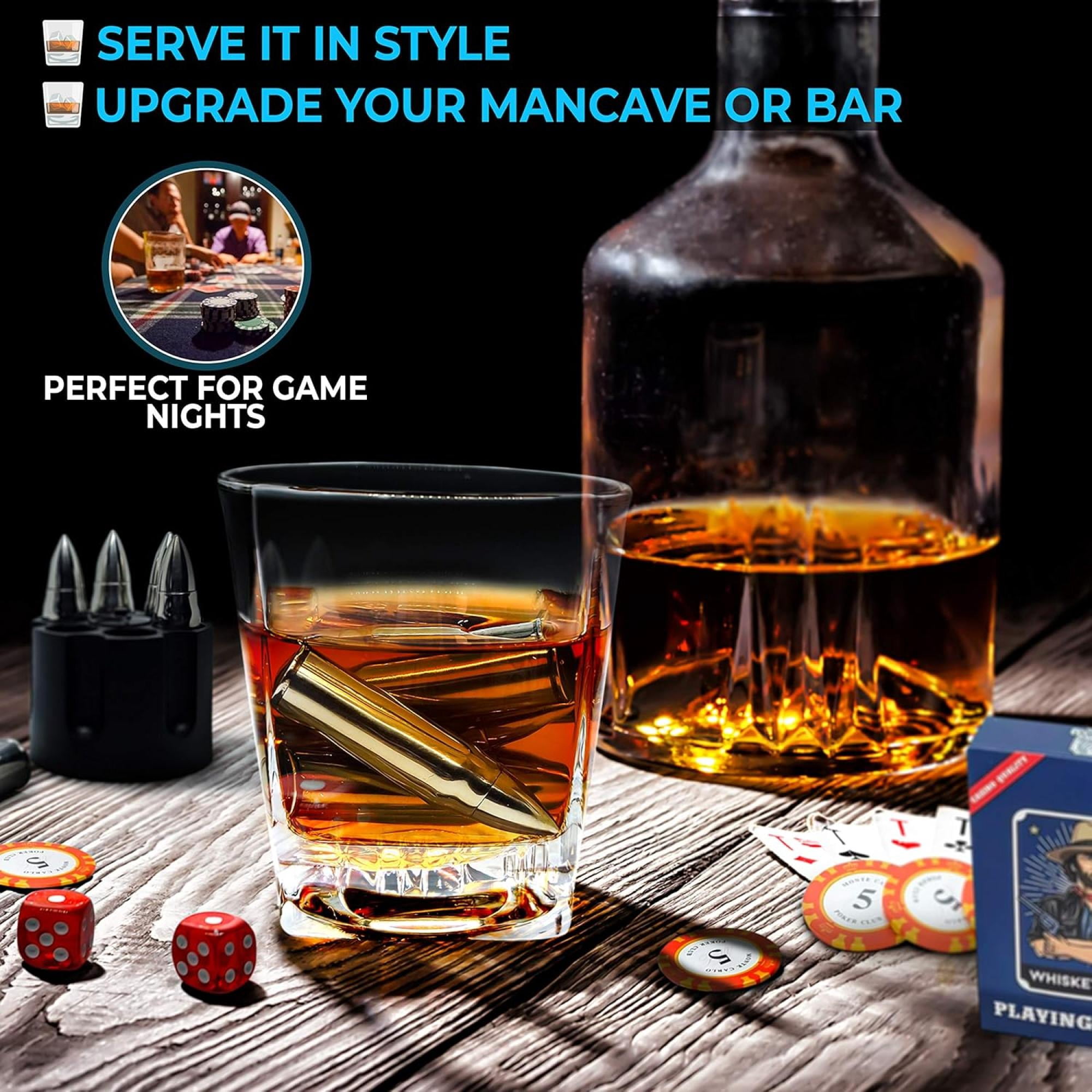Whiskey Glass Set (2 Pack) – Classic Clear Old Fashioned Drinking Glasses for Home Bar, Juice, Cocktails & Everyday Use