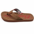 thumbnail image 5 of Budweiser 854008-size11-12 Script Logo Mens Flip Flop Sandals, Brown -Size 11-12, 5 of 6