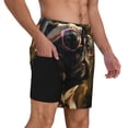 thumbnail image 2 of Vsdgher Pug Wearing Sunglasses Flowers for Mens Swim Trunks with Compression Liner Swim Shorts Swim Suits Board Shorts-XX-Large, 2 of 6