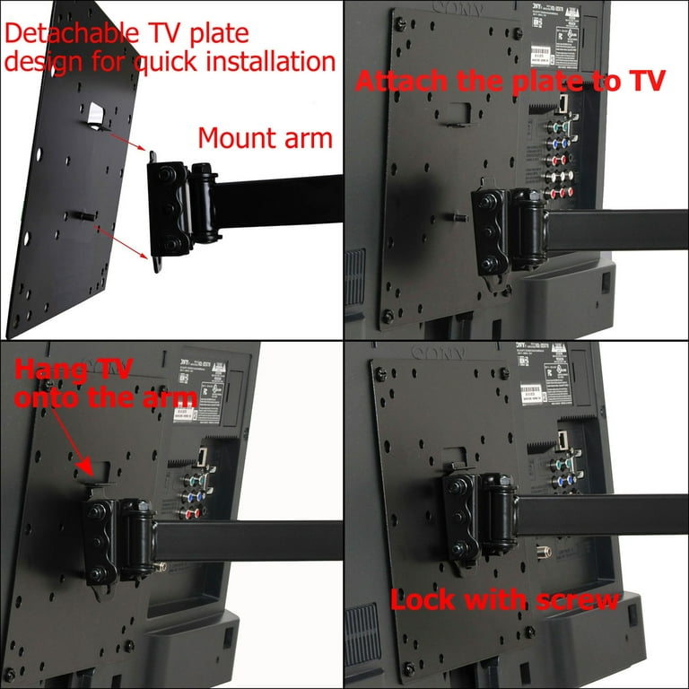 Videosecu ML520EB LCD Flat TV Tilt Wall Mount