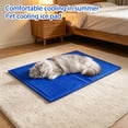 thumbnail image 6 of Pet Cooling Gel Mat for Dogs Cats, Summer Self Cooling Pad for Small Medium Pets, Machine Washable Ice Pad for Floor Sofa Crate, Blue Xxl Non Toxic Pet Cooling Mat for Indoor, 6 of 6