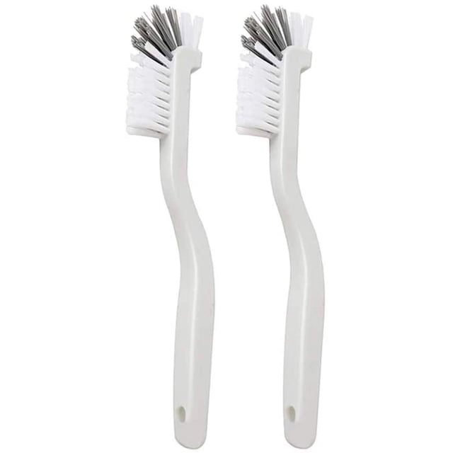 Juego de 2 cepillos para biberones de cuello estrecho, ideal para limpiar biberones y cepillos blancos de uso amplio