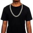 thumbnail image 5 of HH Bling Empire Iced Out Diamond Cuban Link Chain for Men and Women,Silver or Gold Miami Cuban Necklaces Hip Hop,Chunky Chains 16-30 Inches (Gold-20"), 5 of 12