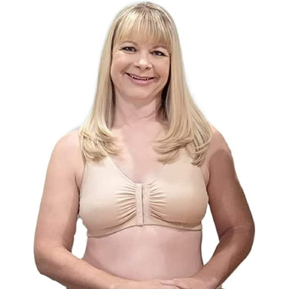 American Breast Care 110 Leisure Bra, Beige | Beige ABC Leisure Front Closure bras
