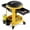 Black+Yellow, variant on Goplus Workshop Creeper Seat Rolling Mechanic Stool with2 Drawers 330 LBS Weight Capacity