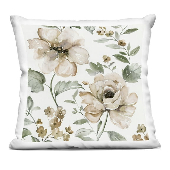 Stupell Industries Dainty Blooming Florals Design by Nan Throw Pillow