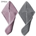 thumbnail image 2 of Funda de microfibra para la cabeza | Paquete de 2 | Elementos básicos para el baño | Diadema de secado rápido para secar el cabello, 2 of 5