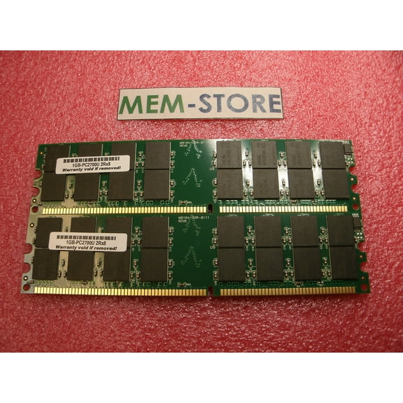2GB 2x1GB Memory PC2700 UDIMM Dell Demension 1100 2400 3000 (3rd Party)