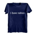 thumbnail image 6 of Holzkary I Have Rabies Tshirt,Women's Novelty T-Shirts Crew Neck,I Have Rabies Uni Tshirts for Adults Graphic Tshirts Workout T Shirts Athletic Trendy Clothes Short Sleeve Spring Tee Dark Blue Xxl, 6 of 7