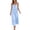 #011-Blue, variant on TaTaai Women's 2026 Summer Spaghetti Strap Ruffled Asymmetric Solid Maxi Dress Loose Beach Sundress for Daily & Vacation Gift