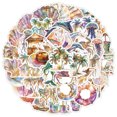 thumbnail image 2 of Calcomanías de vinilo con temática de playa y océano, 50 unidades, impermeables, 2 of 2